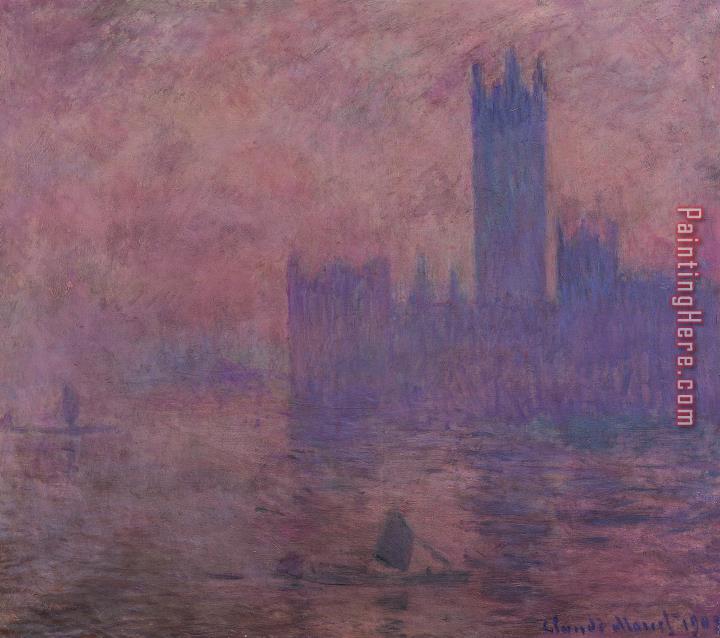 Claude Monet Westminster Tower